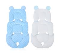 LEKEFETO Réducteur de siège pour bébé avec appui-tête, coussin doux, pour nacelle, poussette et siège auto, respirant et lavable, bleu
