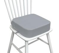 LEKEFETO Rehausseur de siège pour enfant - Pour table à manger - Amovible - En cuir synthétique - Avec boucle de sécurité - Pour table à manger - Gris foncé