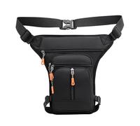 LEKEFETO Sac de jambe de moto avec sangle de jambe amovible, sac de jambe avec 5 poches, poche de jambe réglable pour homme et femme pour la randonnée, le camping, l'escalade, la course, le sport