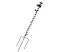 LEKEFETO Support pour caméra de chasse - Support évolutif pour lumière de pêche nocturne de 61 à 86 cm - Support en acier inoxydable réglable à 360° - Raccord fileté universel 1/4"-20 (6 mm) - Pour la