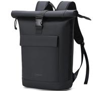 Lekeinchi Sac à Dos Roll-top pour Hommes et Femmes, Grand Sac a Dos pour Ordinateur Portable 17", Élégant et Polyvalent pour Université, Voyage, Cyclisme, École et Travail - Noir