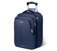 Lekeinchi Sac pour ordinateur portable avec roulettes, mallette à roulettes pour ordinateur portable avec 2 roues amovibles, bleu, 43,1 cm, sac à roulettes pour ordinateur portable