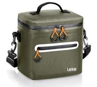 Lekesky Sac Glacière Isotherme 12L, Glacière Souple Étanche et Imperméable, Isolation Longue Durée jusqu’à 24h, Idéal pour Pique-nique, Camping, Plage et Barbecue, Vert armée