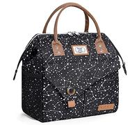 Lekesky Sac Isotherme Repas Femme 11 L Lunch Bag Glaciere Souple Isotherme,Sac Repas Portable Multi-usages Polyfonctionnel et étanche, Lunch Box pour Étudian/Bureau/Pique-ciel étoilé