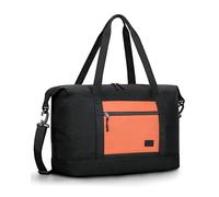 Lekespring Ryanair Bagage à main Easyjet 40 x 20 x 25 cm Bagage à main 45 x 36 x 20 cm pour avion Sac de voyage Petit Weekender pour homme et femme, noir/orange, 45x36x20cm