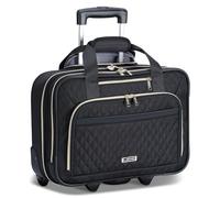 Lekespring Sac à roulettes pour ordinateur portable jusqu'à 15,6 pouces - Résistant à l'eau - Pour le travail, les voyages et les affaires, noir, 17.5 inches, Affaires commerciales