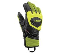 LEKI Gants de ski alpin WCR Venom 3D Noir-jaune citron glacé Junior 7