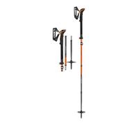 LEKI Bâtons de Ski Mixte Adulte, Orange/Bleu Denim, 120-140CM