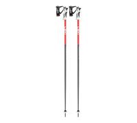 LEKI Bold S Paire de bâtons de Ski Anthracite foncé/Rouge Vif/Blanc 125 cm
