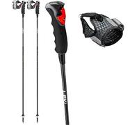 Leki Carbon 12 3D Bâtons de ski 120 Noir