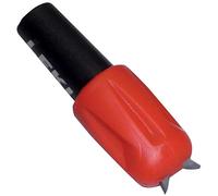 LEKI Embout de sécurité Nordique pour Adulte - Taille Unique - Diamètre : 8 cm - Noir/Rouge