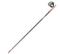 LEKI Flash Carbon - Longueur : 105 cm - Anthracite/Blanc/Rouge Fluo