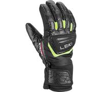 LEKI Gants WCR Team 3D pour Enfant, Noir/Citron glacé, EU 6