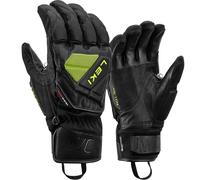 LEKI Gants de ski Worldcup Race C-Tech 3D – Unisexe, système de déclenchement, Noir/Citron 8,5