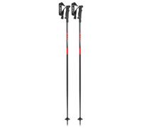 Leki - Hot Shot - Bâtons de ski - 135 cm - anodized black / eloxal grau / eloxal rot