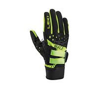 LEKI HRC Race Shark Gants Noir/Jaune Fluo, EU 10,5