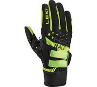 LEKI HRC Race Shark Gants Noir/Jaune Fluo, EU 9,5