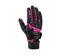 LEKI HRC Race Shark Gants, Noir/Rose, 7.5