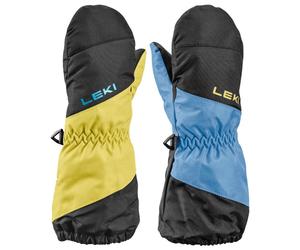 Leki - Kid's Little Swtch Zero Mitt Long - Gants - 1 - black / light blue / light yellow