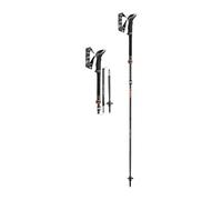 LEKI Makalu FX Bâtons en Carbone Naturel, Noir/Orange, 110-130 cm