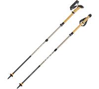 Leki Bâtons de randonnée Makalu FX Carbon AS Compact 100-120 cm Pale Clay / Blanc / Noir