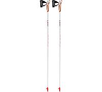 LEKI Passion Bâtons de Marche Nordique pour Femmes, Anthracite/Rouge Fluo, 115