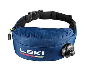 Leki Sac Banane Isotherme Compact pour Enfant en Denim foncé - Rouge/Marron