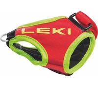 LEKI Ski Alpin Dragonne "Shark Frame Strap" Rouge Jaune Néon Taille S-M-L (1 paire)