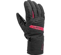 LEKI Space GTX Collection 2023/24 Gants de Ski et de Snowboard Unisexe (8, Noir/Rouge)