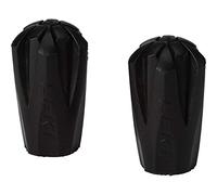 Leki Embout de marche Trekking Pad en caoutchouc Noir Lot de 2