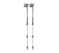 LEKI Traveller Bâtons en Aluminium Noir/argenté/Gris néonyellow, 90-130 cm