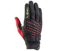 Gants de trail leki ultra trail breeze noir rouge