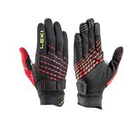 LEKI Ultra Trail Breeze Shark Gants Noir/Rouge Fluo Taille 10