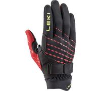 Gants de trail leki ultra trail breeze noir rouge