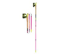 LEKI Unisex Ultratrail FX.One Trailrunningstöcke, Neonpink-Black-Neonyellow, 130CM