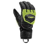 LEKI Gants de ski WCR Coach 3D - Système de déclenchement - Unisexe - 8,5 Noir/Citron