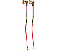 Bâtons Leki WCR GS 3D rouge brillant noir jaune fluo (paire) - 130