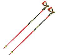 Bâtons ski alpin Leki WCR SL 3D (Bright red/Black/Neonyellow) Mixte 115 cm