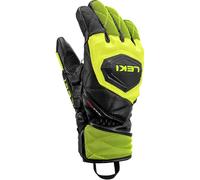 LEKI Gants de ski alpin WCR Venom 3D Noir-jaune citron glacé Junior 7