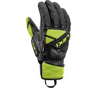 LEKI WCR Venom DH 3D Gants Unisexes, Noirs, Citron glacé, Taille 7