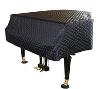 LekLai Housse de Piano À Queue, Housse de Piano Anti-Poussière, Housse de Protection Solaire Anti-Humidité Pour Piano À Queue Pour Protéger Le Piano Lavable/Black 200Cm