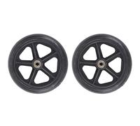 LekLai Roue de Remplacement Pour Fauteuil Roulant, Roue de Fauteuil Roulant, 2 Pièces Roues de Marcheur Antidérapantes de 6 Pouces, Roues Avant de Fauteuil Roulant/White/6 Inches