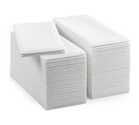 LEKOCH 100 pcs Serviettes de Tables Jetables Intisse Blanche Serviette papier Qualité Rectangle pour fêtes mariage noel 43 * 30cm