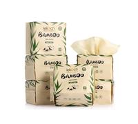LEKOCH 300 pcs Lingettes Séches Linge Bambou Serviettes Jetables Visage Ultra Douces Lingettes Démaquillantes pour Peaux Sensibles 20 * 20 cm
