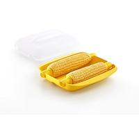 Lékué 0204100A05M150 Mais Frais au Micro Ondes Plastique Jaune 21.8 x 21.8 x 9.3 cm