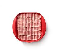 Lékué 0220250r14m150 Micro-Ondes Lèchefrite Avec Couvercle Plastique Rouge 45 X 35 X 25 Cm Rouge