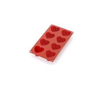 LEKUE 0621508R01M022 MOULE A COEURS 8 CAVITES SILICONE PLATINE