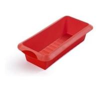 LÉKUÉ 1210524R01M033 MOULE À CAKE SILICONE PLATINE 24 CM Platine G