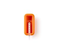 Lékué 3400231N07U150 Glace Conique, Silicone, Orange, 5,6x11,5x2,6 cm
