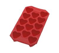 Lékué Bac à Glaçon avec couvercle Caoutchouc SBS Rouge 11,3 x 22 x 2,5 cm